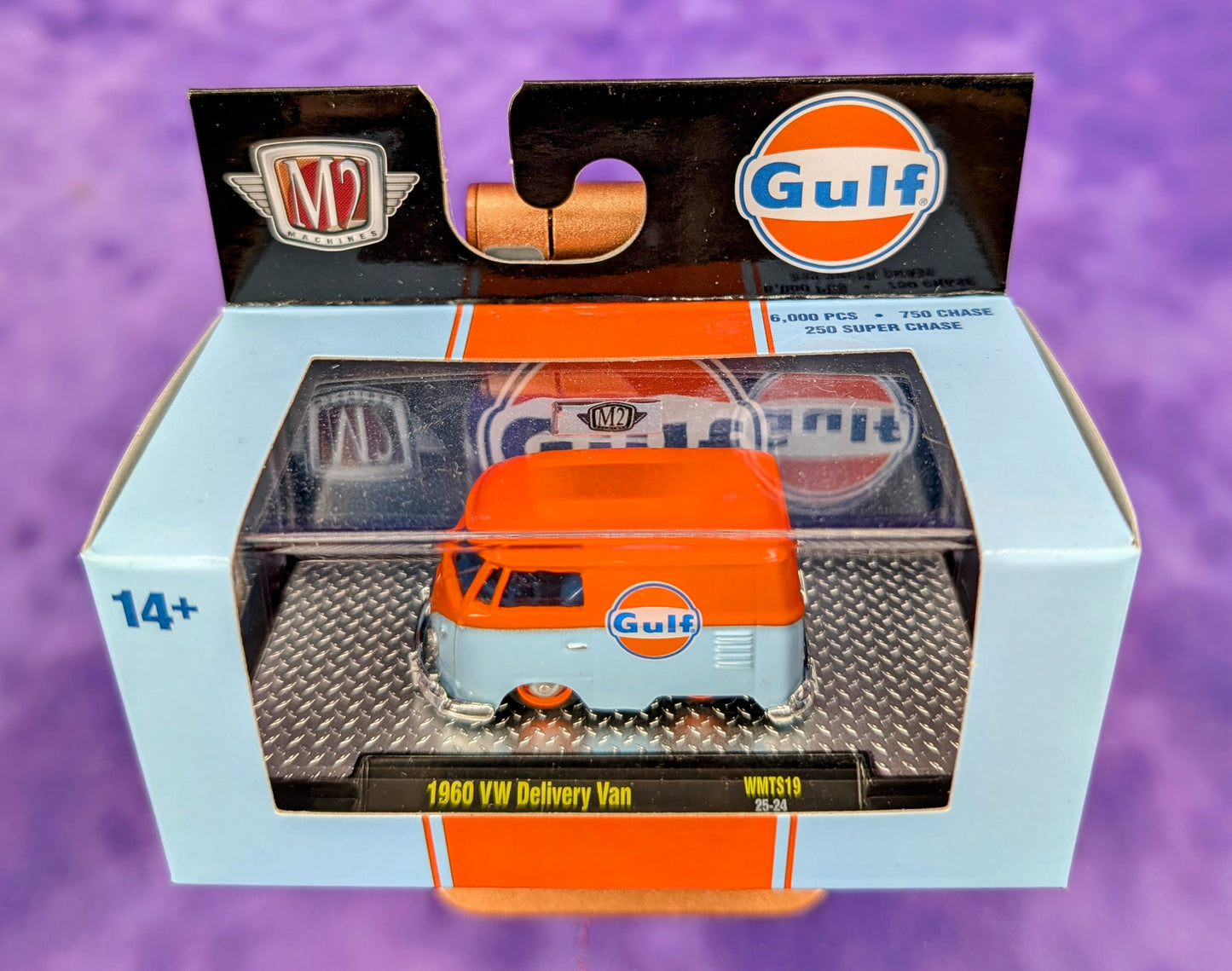 M2 GULF 1/64 Set of 6 w/ Sleeve - Chevy Trucks, VW, Datsun, Mustang