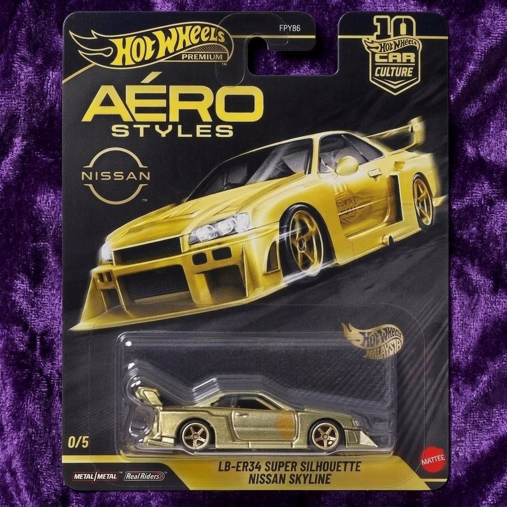 Hot Wheels Car Culture: Aero Styles - Factory Sealed 10-Count Case - Chance at CHASE - Premium