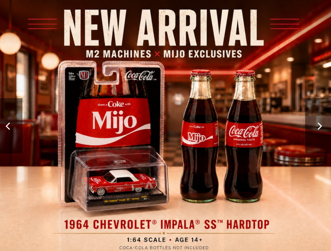 M2 Machines 1964 Chevy Impala SS - MiJo Exclusives Coca-Cola