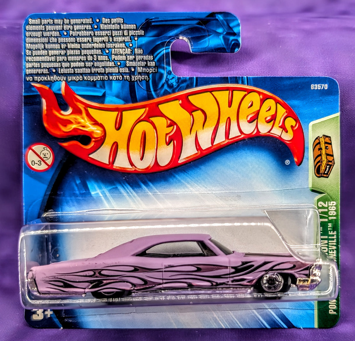 Hot Wheels 1965 Pontiac Bonneville - 2004 Treasure Hunt Series - Long & Short Card Set