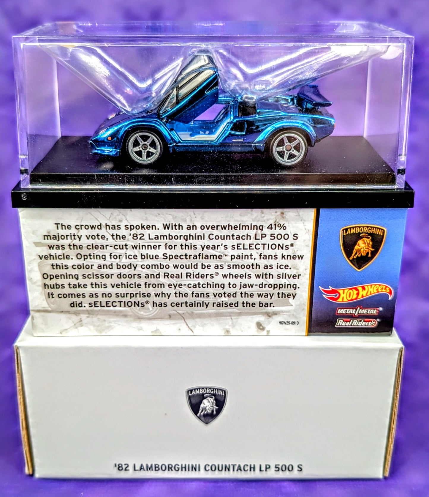 Hot Wheels RLC sELECTIONs ’82 Lamborghini Countach LP 500 S - Red Line Club