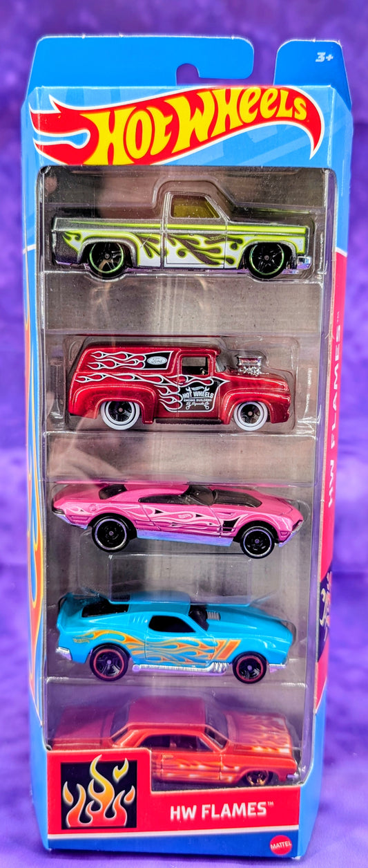 Hot Wheels Flames 5 Pack - '83 Chevy Silverado - Mainline