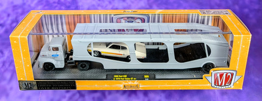 M2 Machines 1956 Ford COE & 1970 Ford Torino GT 351 - R09 13-03