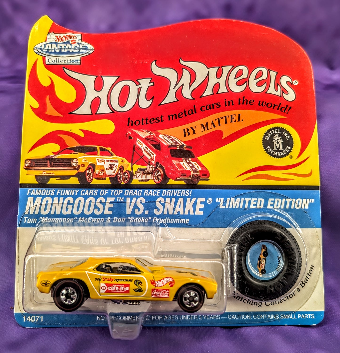 Hot Wheels Mongoose vs Snake - Set of 2 - Vintage Collection "Limited Edition" - 1 of 10,000