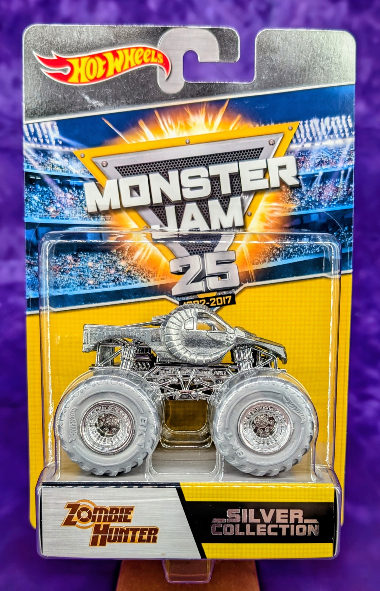 Hot Wheels Monster Jam Silver Collection Set of 5 - 2017 25th Anniversary - See Description