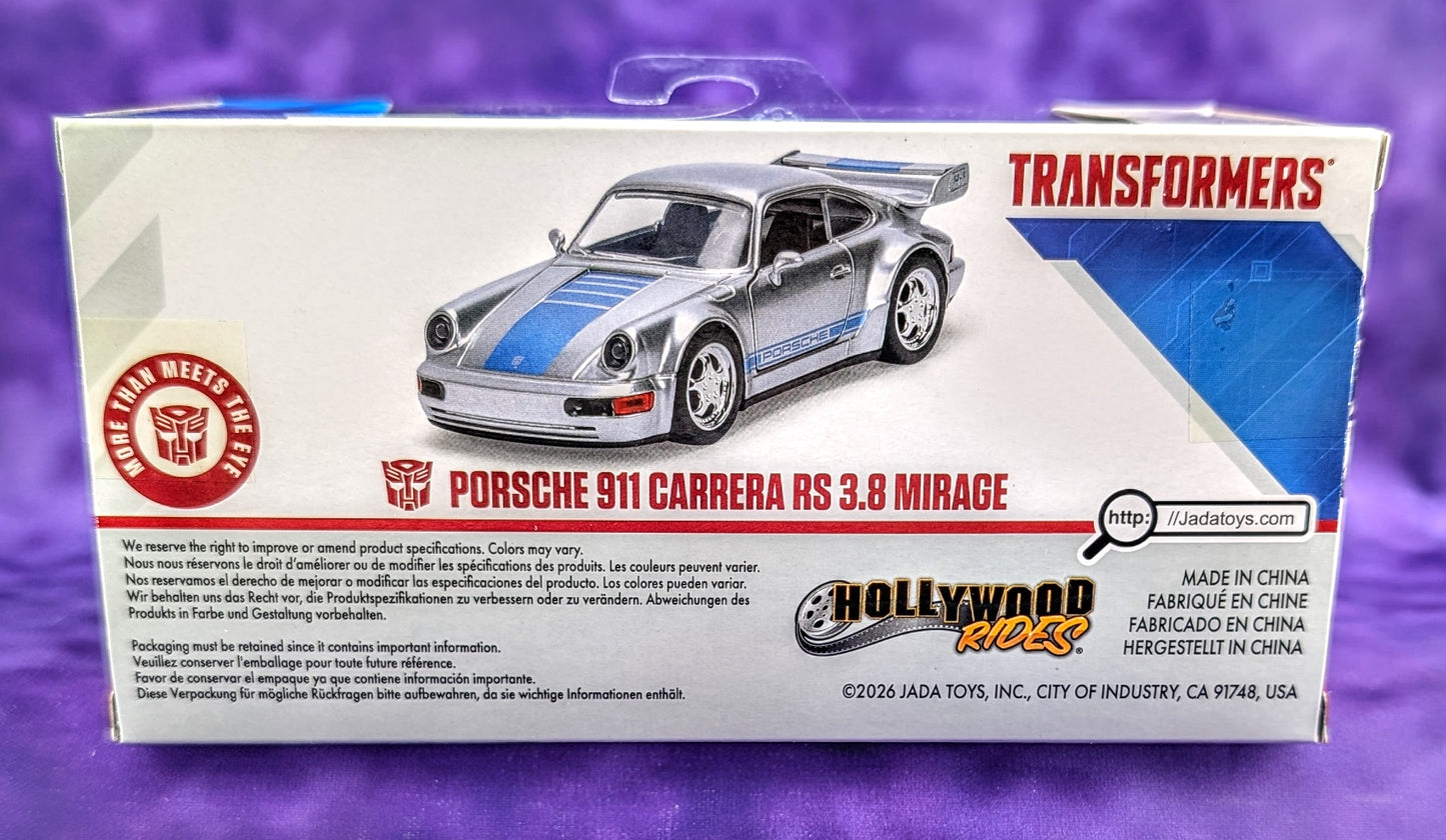 Jada Porsche 911 Carrera RS 3.8 Mirage - Hollywood Rides Transformers - 1:32 Scale