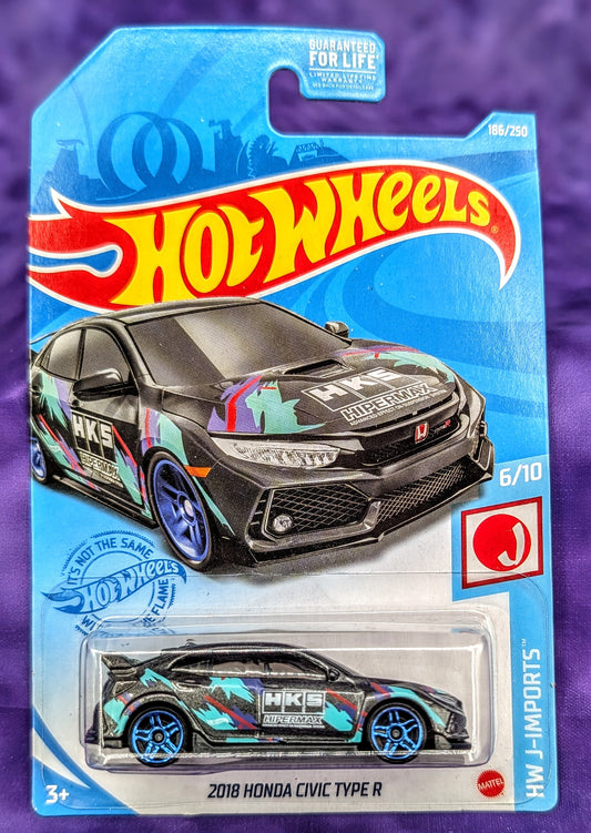 Hot Wheels 2018 Honda Civic Type R - HW J-Imports (HKS Livery) - Mainline