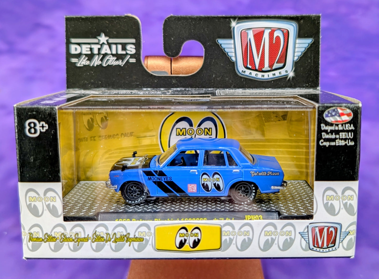 M2 Machines 1969 Datsun Bluebird 1600SSS - Mooneyes - JPN03 MOON 18-81