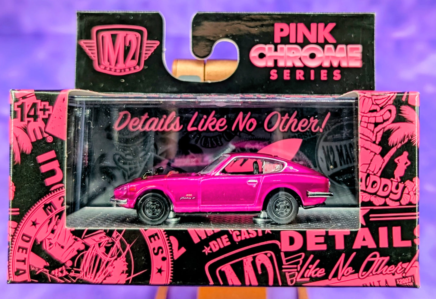 M2 Machines 1970 Nissan Fairlady Z432 - Pink Chrome Series - R01 24-01