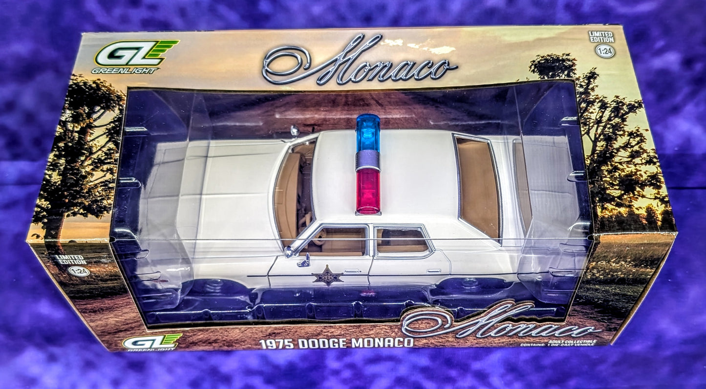 GreenLight 1:24 1975 Dodge Monaco - The Dukes of Hazzard County Sheriff Police Car