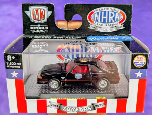 M2 Machines 1987 Ford Mustang GT - NHRA - Walmart Exclusive - WMTS16 21-27