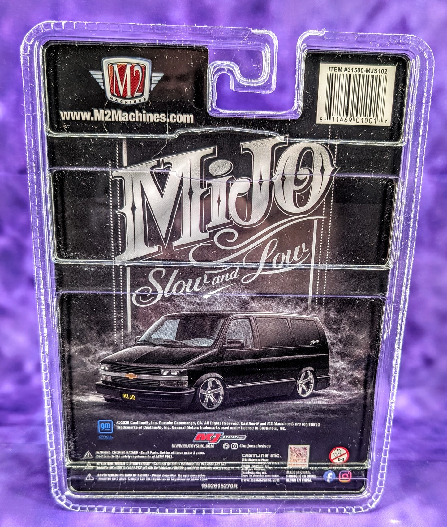 CHASE M2 Machines 1995 Chevy Astro Van - 1 of 570 - Slow and Low - Hobby Exclusive