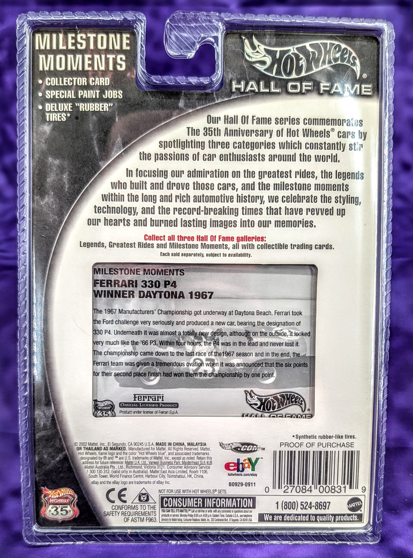 Hot Wheels Ferrari 330 P4 - Hall of Fame: Milestone Moments - 2003 Premium