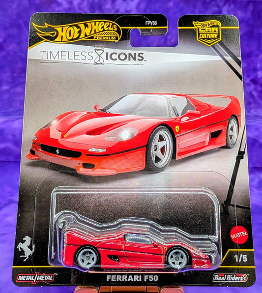 Hot Wheels Ferrari F50 - Timeless Icons - Car Culture - Premium
