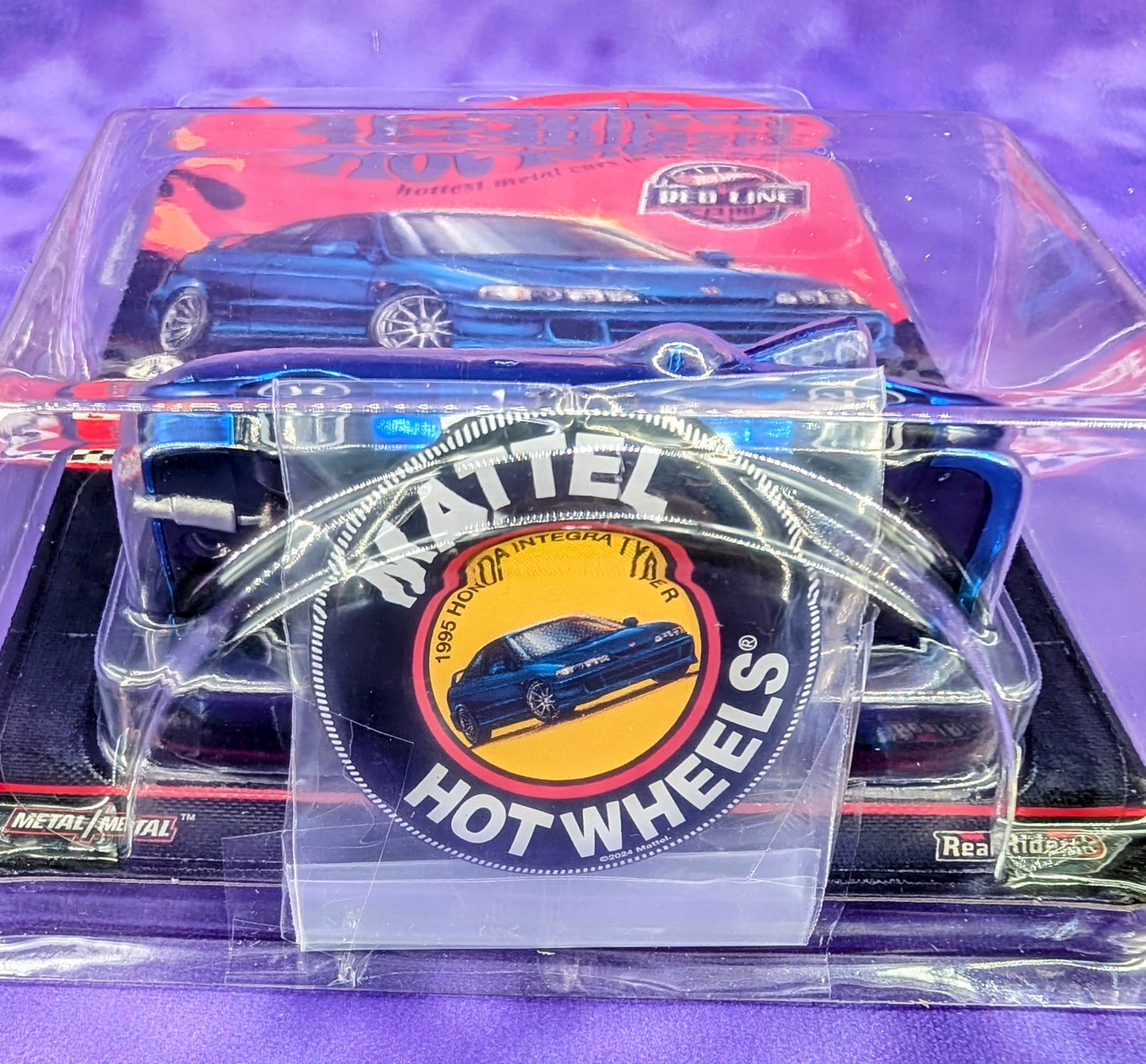 Hot Wheels RLC 1995 Honda Integra Type R - 2025 Club Car w/ Button and Patch- Redline Club