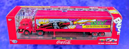 CHASE! M2 Machines 1957 Ford C-600 & 1970 Ford Mustang 428 SCJ - Coca-Cola - TW32 24-08