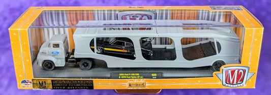 M2 Machines 1956 Ford COE & 1970 Ford Torino GT 351 - R09 13-04
