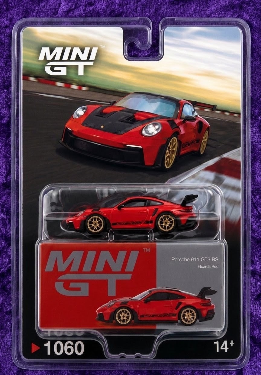 Mini GT Porsche 911 GT3 RS - Guards Red - # 1060