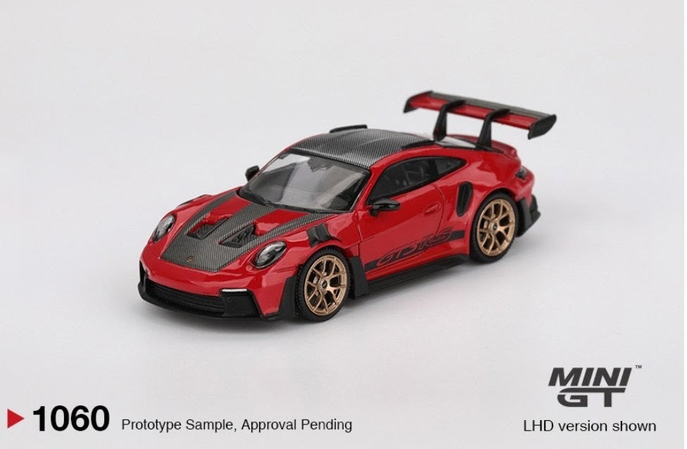 CHASE Mini GT Porsche 911 GT3 RS - RAW Metal - # 1060