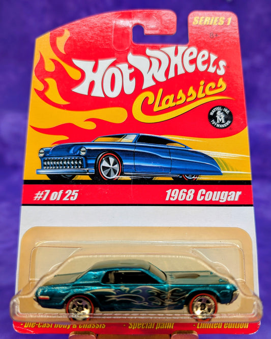 Hot Wheels Classics 1968 Mercury Cougar - Redline Tires - See Description