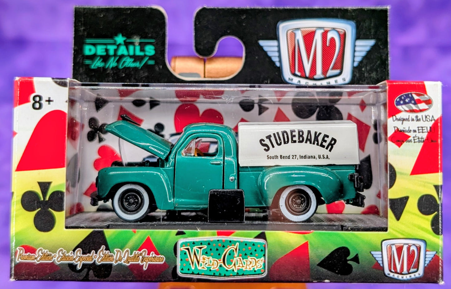 M2 Machines 1949 Studebaker 2R Truck - Wild Cards - WC14 17-40