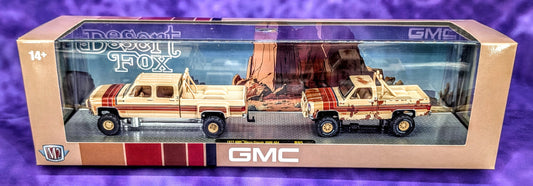 M2 Machines 1977 GMC Sierra Classic 3500 4x4 & 1977 GMC Sierra Grande 15 "Desert Fox" w/ Patina