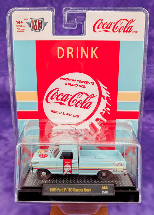 M2 Machines 1969 Ford F100 Ranger Truck - Coca-Cola - A55 25-02