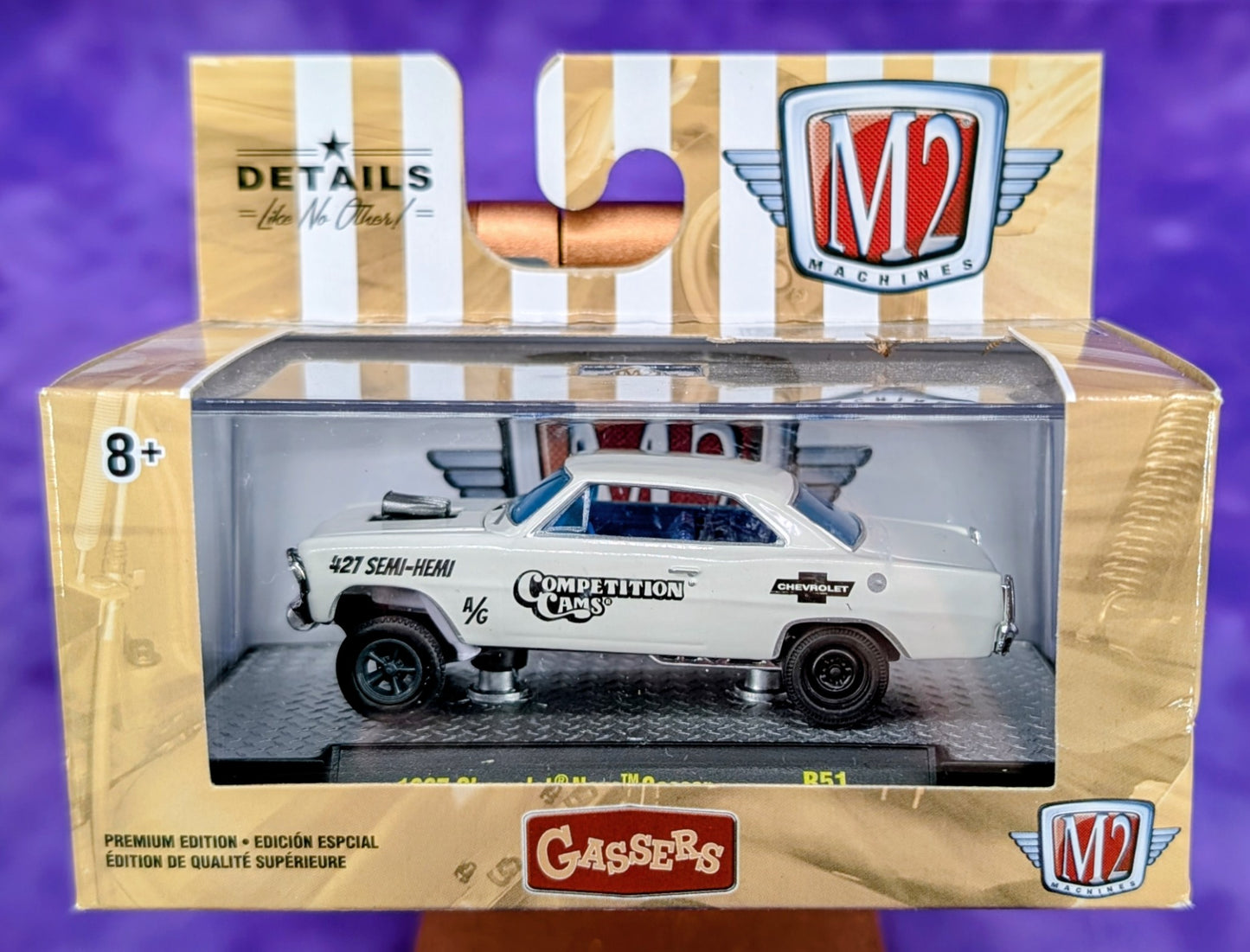 M2 Machines 1967 Chevrolet Nova Gasser - Comp Cams - R51 20-05