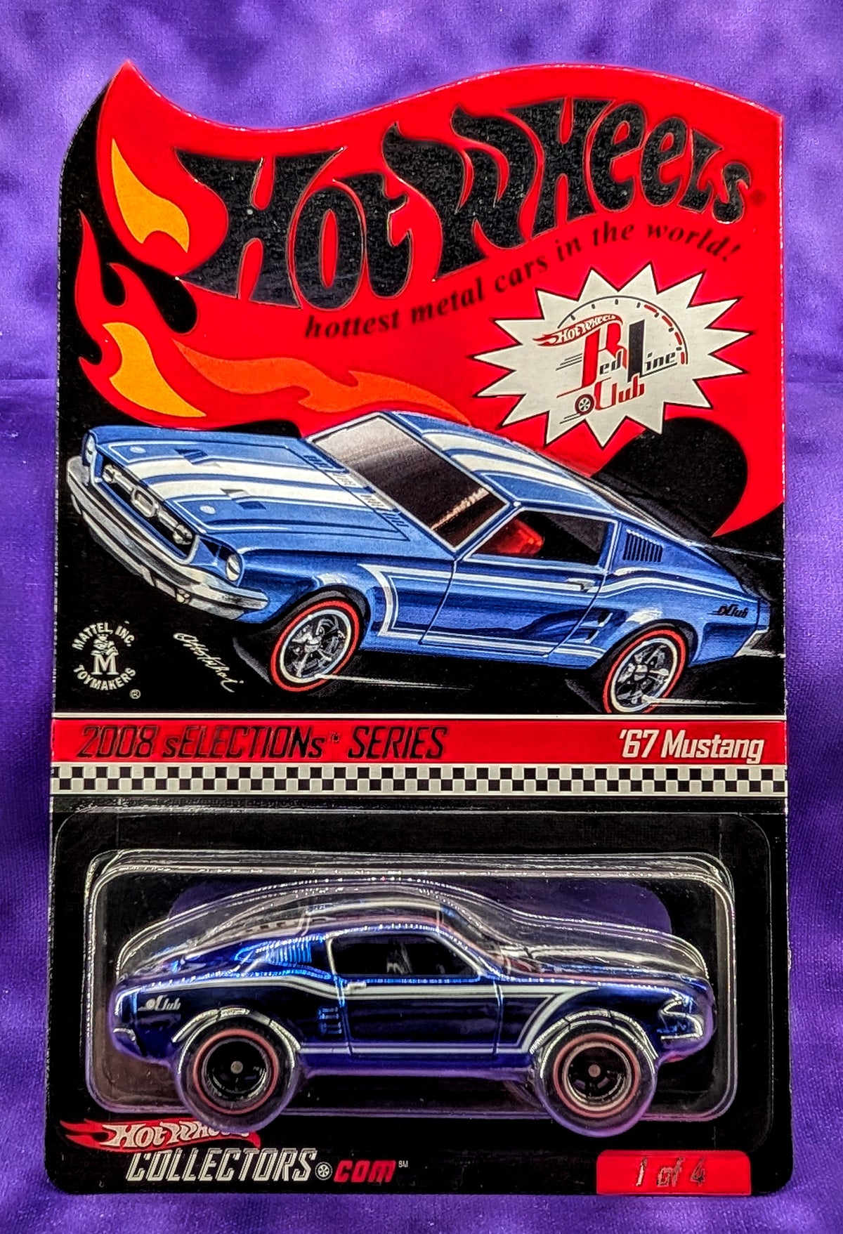 Hot Wheels '67 Mustang - #2749/7897 - 2008 sELECTIONs Series - Red Line Club