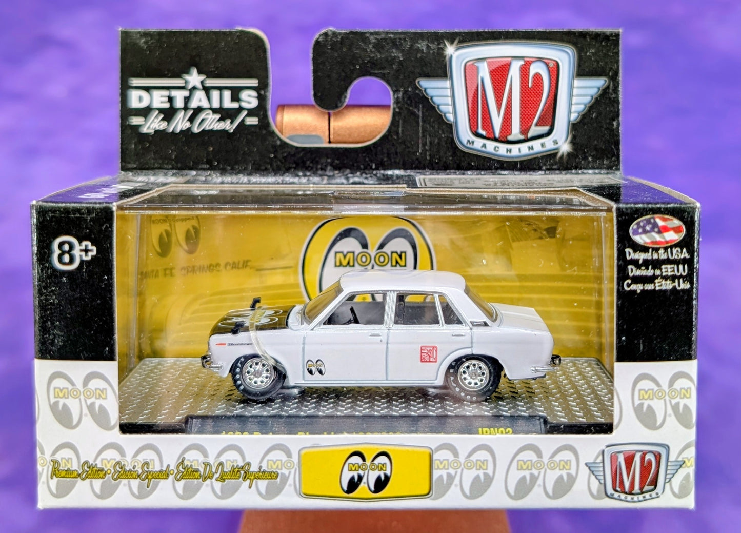 M2 Machines 1969 Datsun Bluebird 1600SSS - Mooneyes - JPN03 18-82