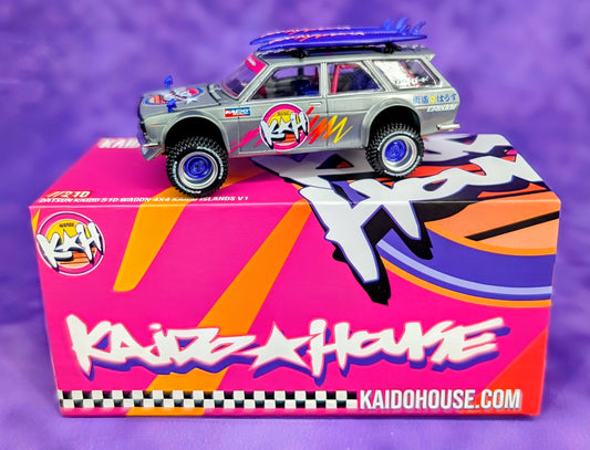 CHASE! Kaido House x Mini GT 1:64 Datsun KAIDO 510 Wagon 4×4 Kaido Islands V1