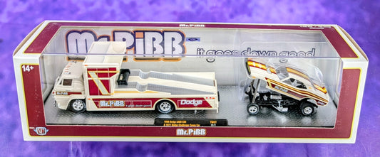 M2 Machines 1966 Dodge L600 COE & 1971 Dodge Challenger Funny Car - Mr. PiBB - TW27 23-11