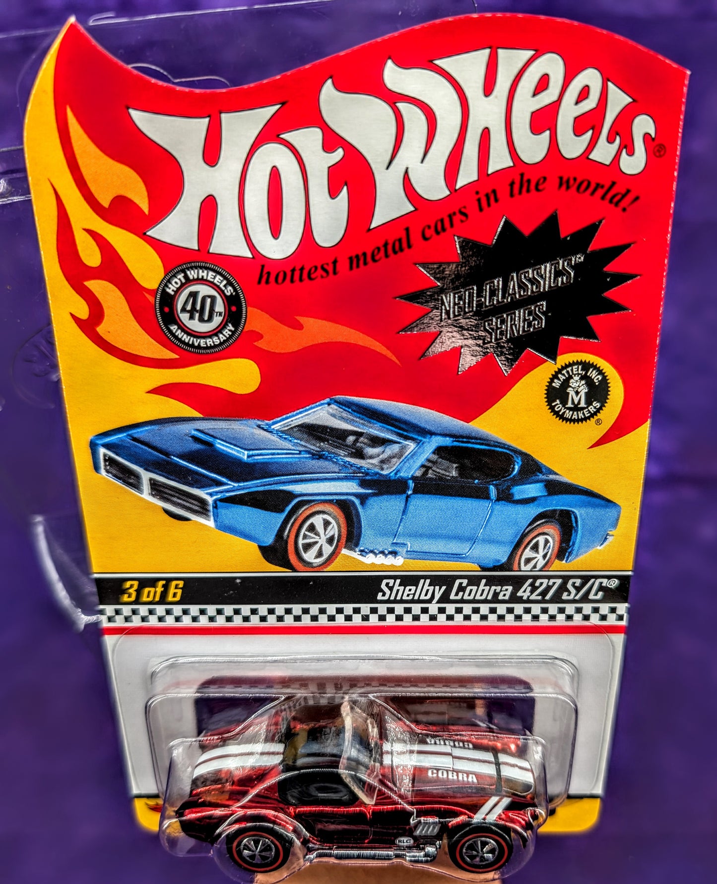 Hot Wheels RLC Shelby Cobra 427 S/C #07281/7500 - 2008 Neo Classics - Red Line Club