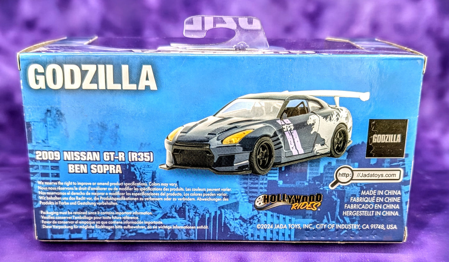 Jada 1:32 Hollywood Rides Godzilla 2009 Nissan GT-R (R35) Ben Sopra