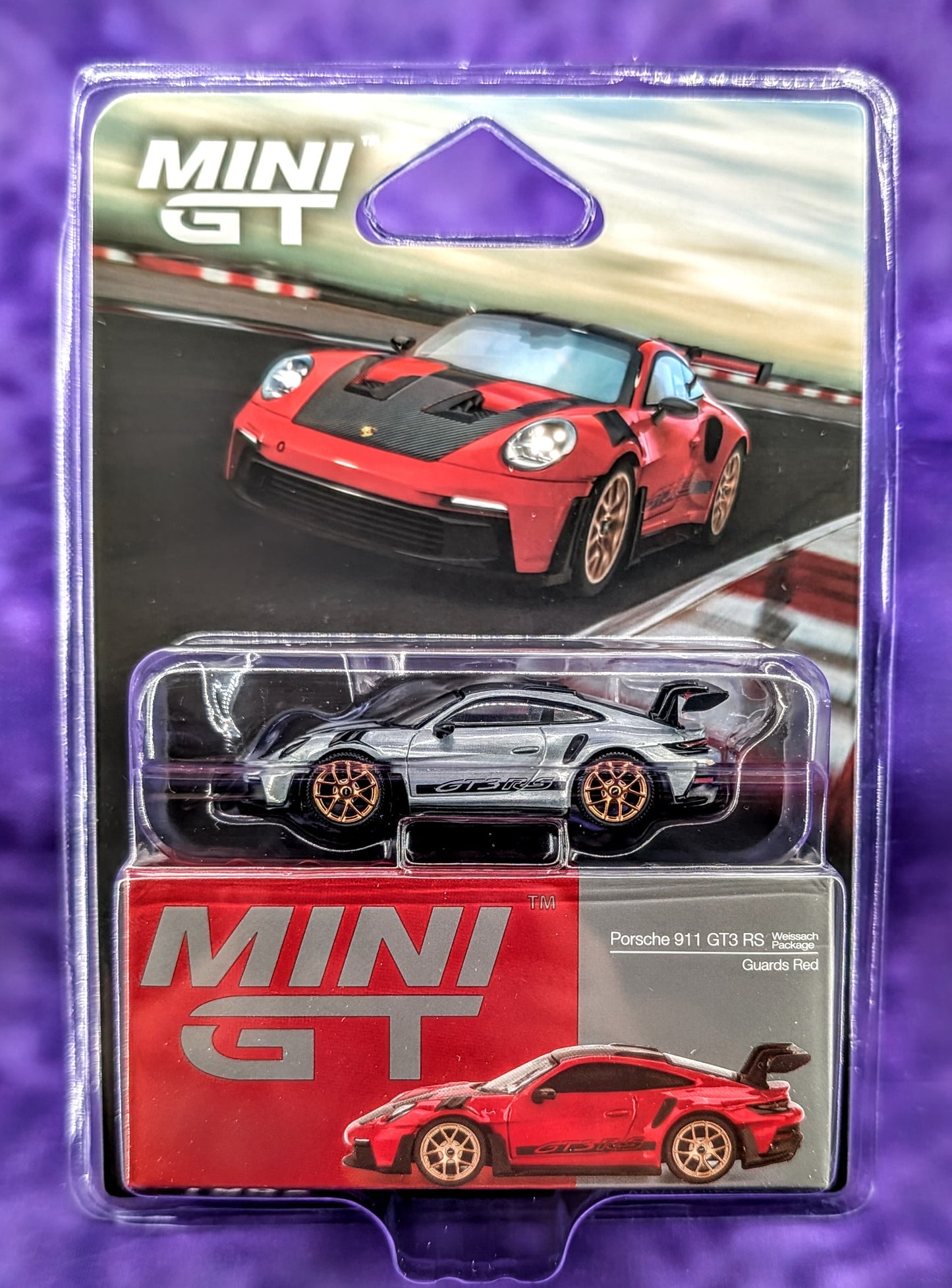 CHASE Mini GT Porsche 911 GT3 RS - RAW Metal - # 1060