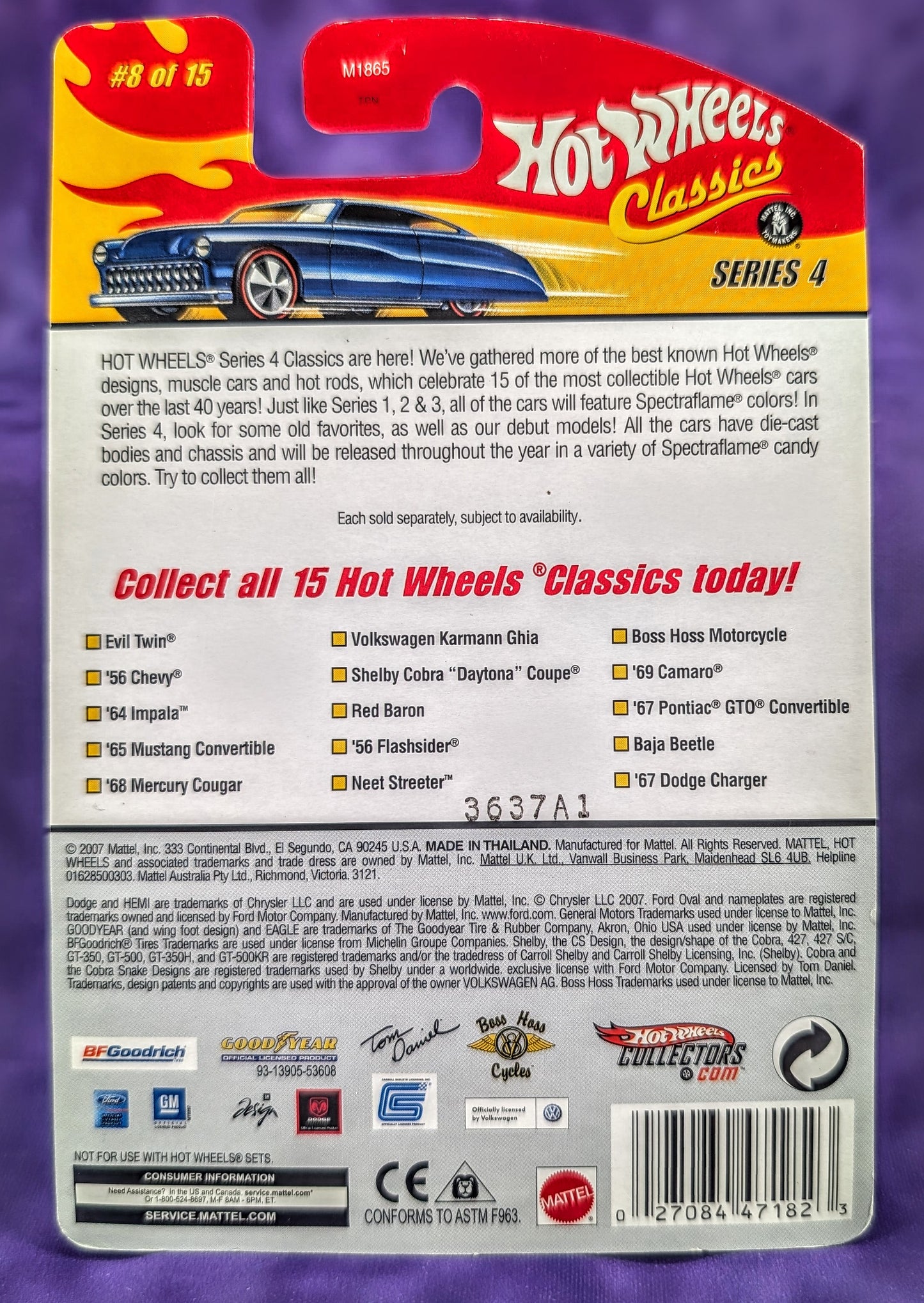 Hot Wheels Red Baron - Classics Series 4 - Spectraflame Purple