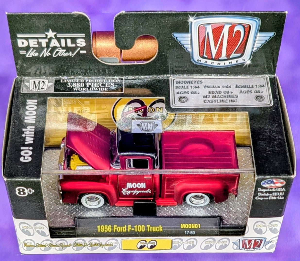 M2 Machines 1956 Ford F-100 Truck - Mooneyes - MOONO1 17-60