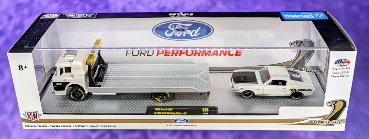 M2 Machines 1966 Ford C-850 & 1968 Ford Mustang Cobra-Jet - Walmart Exclusive - S36 19-18