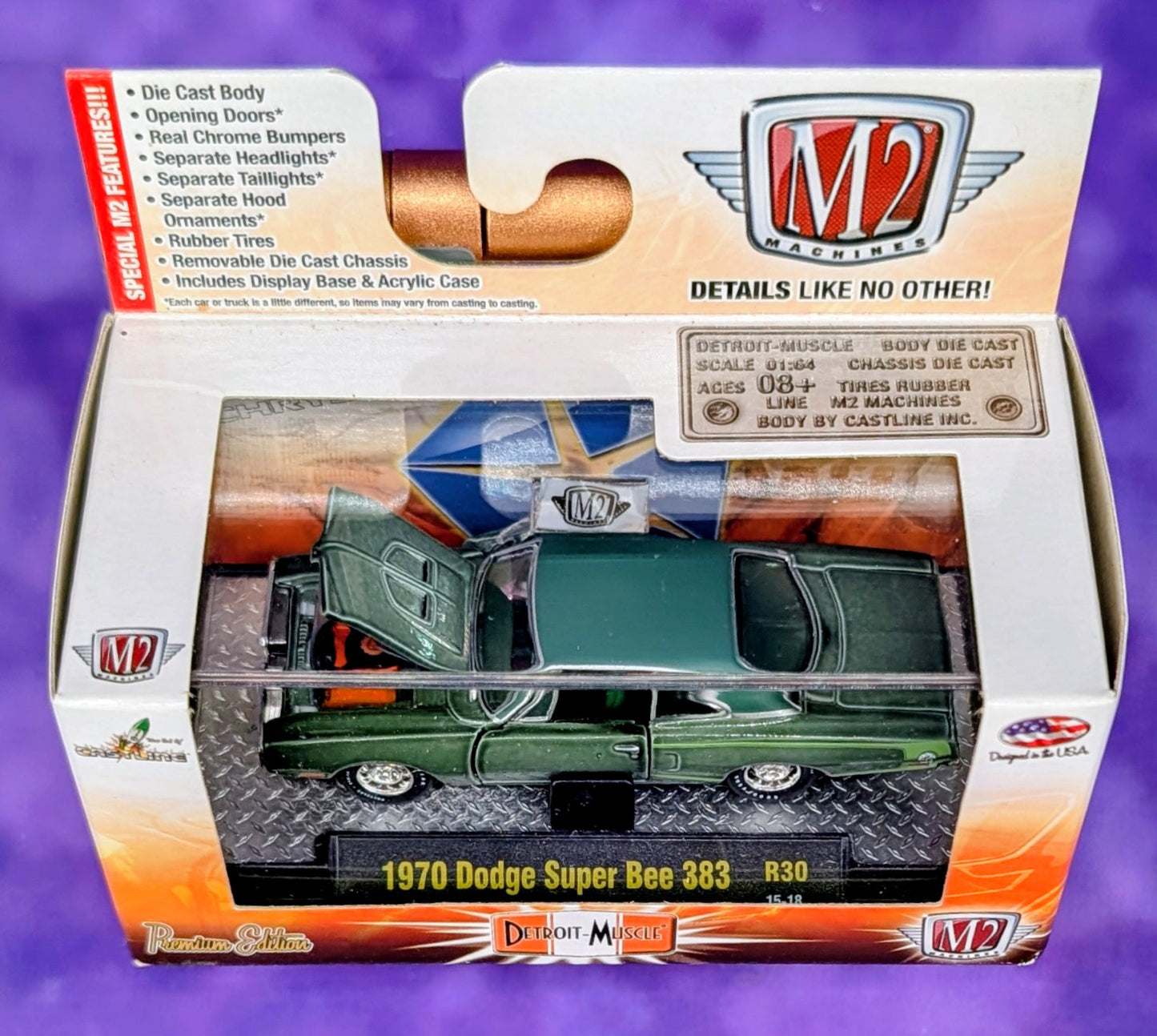 M2 Machines 1970 Dodge Super Bee 383 - R30 15-18