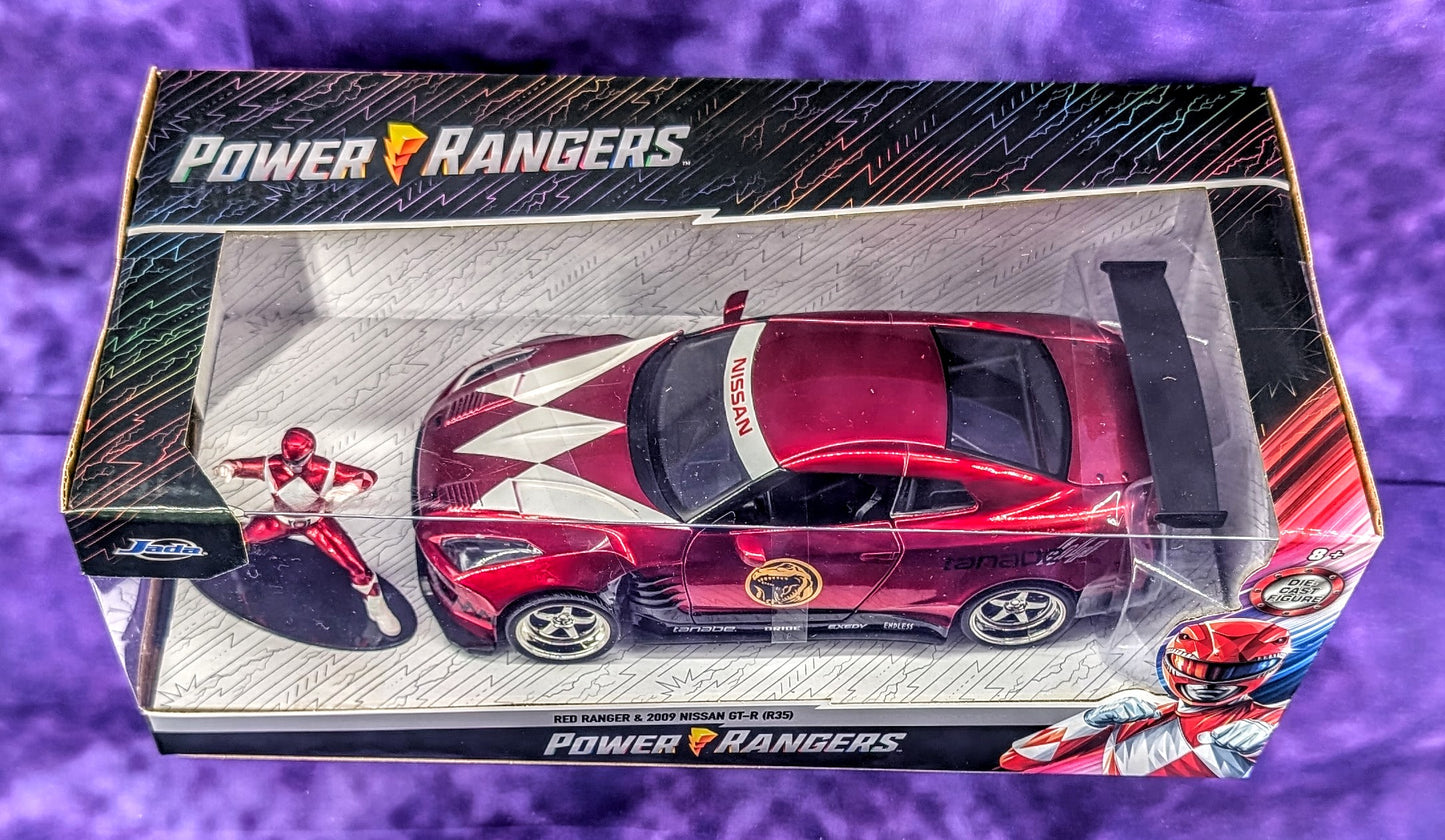 Jada Power Rangers Red Ranger & 2009 Nissan GT-R (R35) - 1:24 Scale