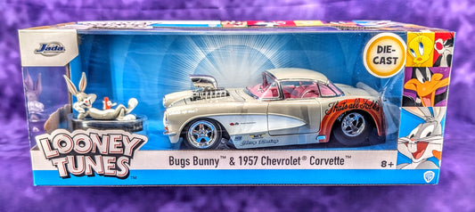 Jada Looney Tunes Bugs Bunny & 1957 Chevrolet Corvette Prostreet - 1:24 Scale