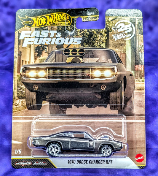 CHASE! Hot Wheels 1970 Dodge Charger R/T Fast & Furious 25th Anniversary (1/5) - Premium