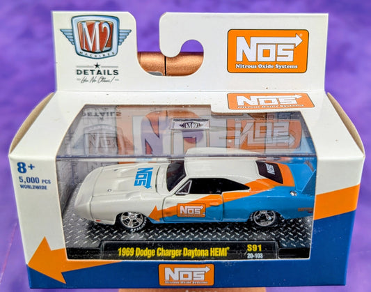 M2 Machines 1969 Dodge Charger Daytona HEMI - NOS Nitrous Oxide Systems - S91 20-103