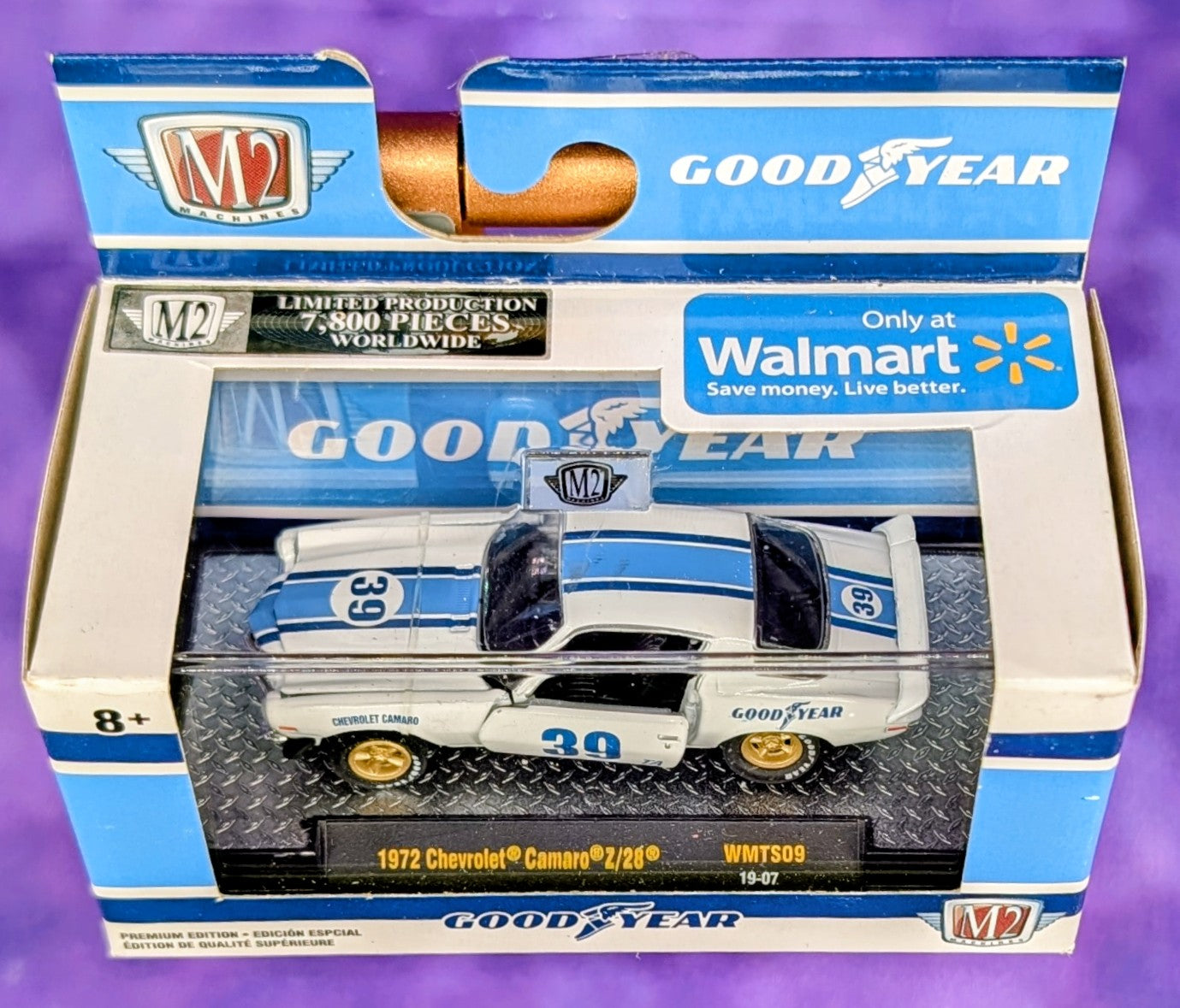 M2 Machines 1972 Chevrolet Camaro Z/28 - Goodyear Tires - Walmart Exclusive - WMTS09 19-07