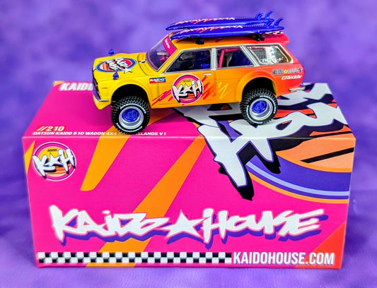 Kaido House x Mini GT 1:64 Datsun KAIDO 510 Wagon 4×4 Kaido Islands V1