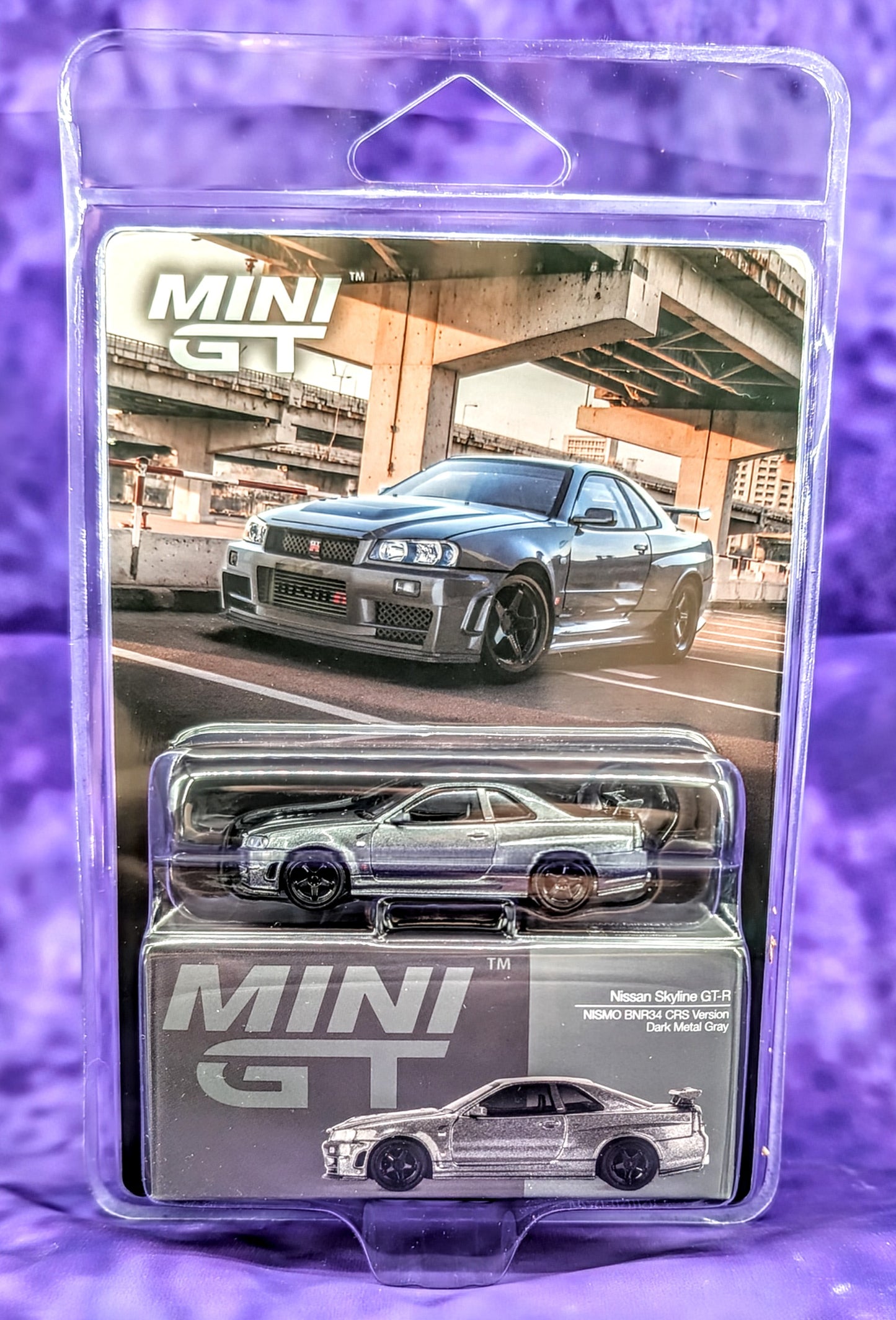 Mini GT Nissan Skyline GT-R NISMO BNR34 CRS Version - Dark Metal Gray
