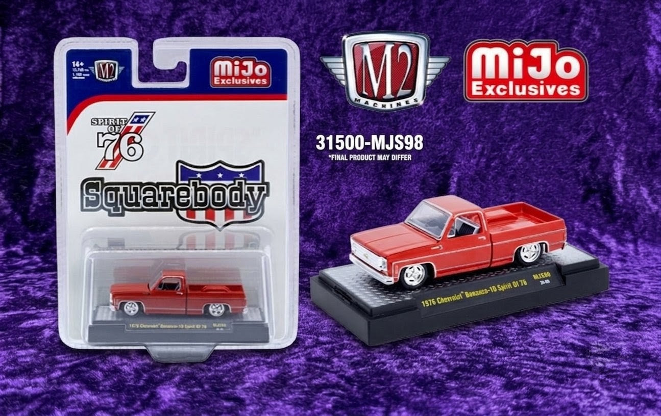 CHASE M2 Machines MiJo Exclusives 1976 Chevrolet Bonanza-10 - Spirit of '76 - Red