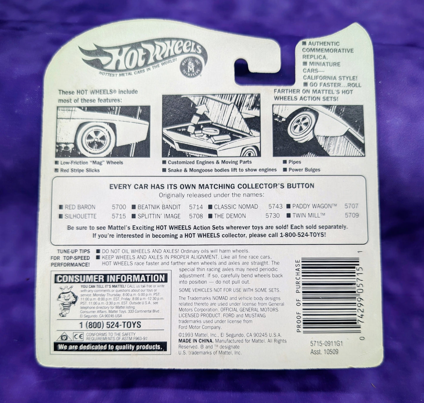 Hot Wheels Silhouette - Vintage Collection
