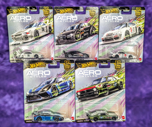 Hot Wheels Aero Styles Set of 5 - Car Culture - Premium