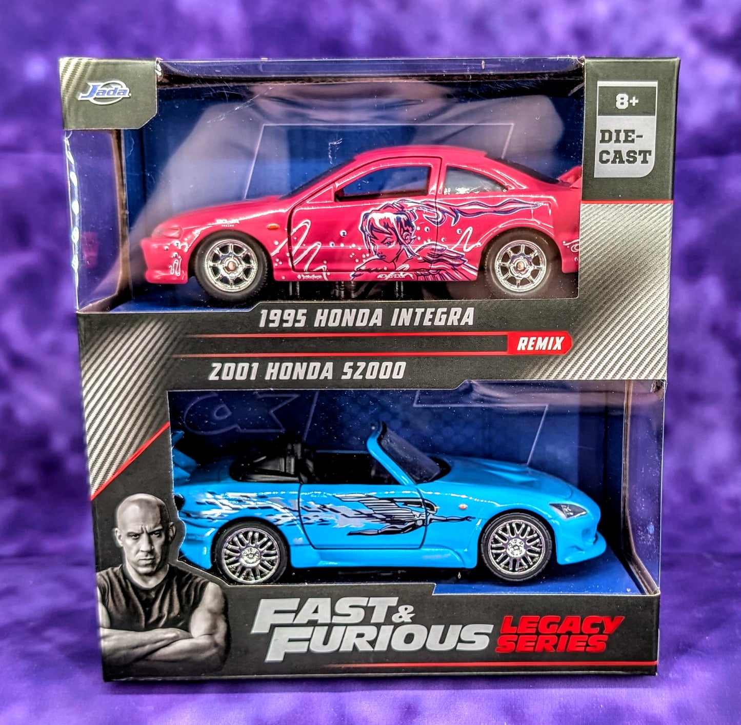Jada 1:32 Fast & Furious Legacy Series Remix 1995 Honda Integra & 2001 Honda S2000 Twin Pack